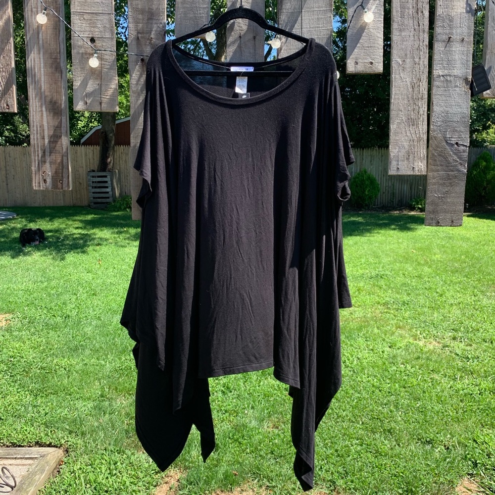 Flowing Elegant Jet Black Tee Shirt Dress 😍 NWT